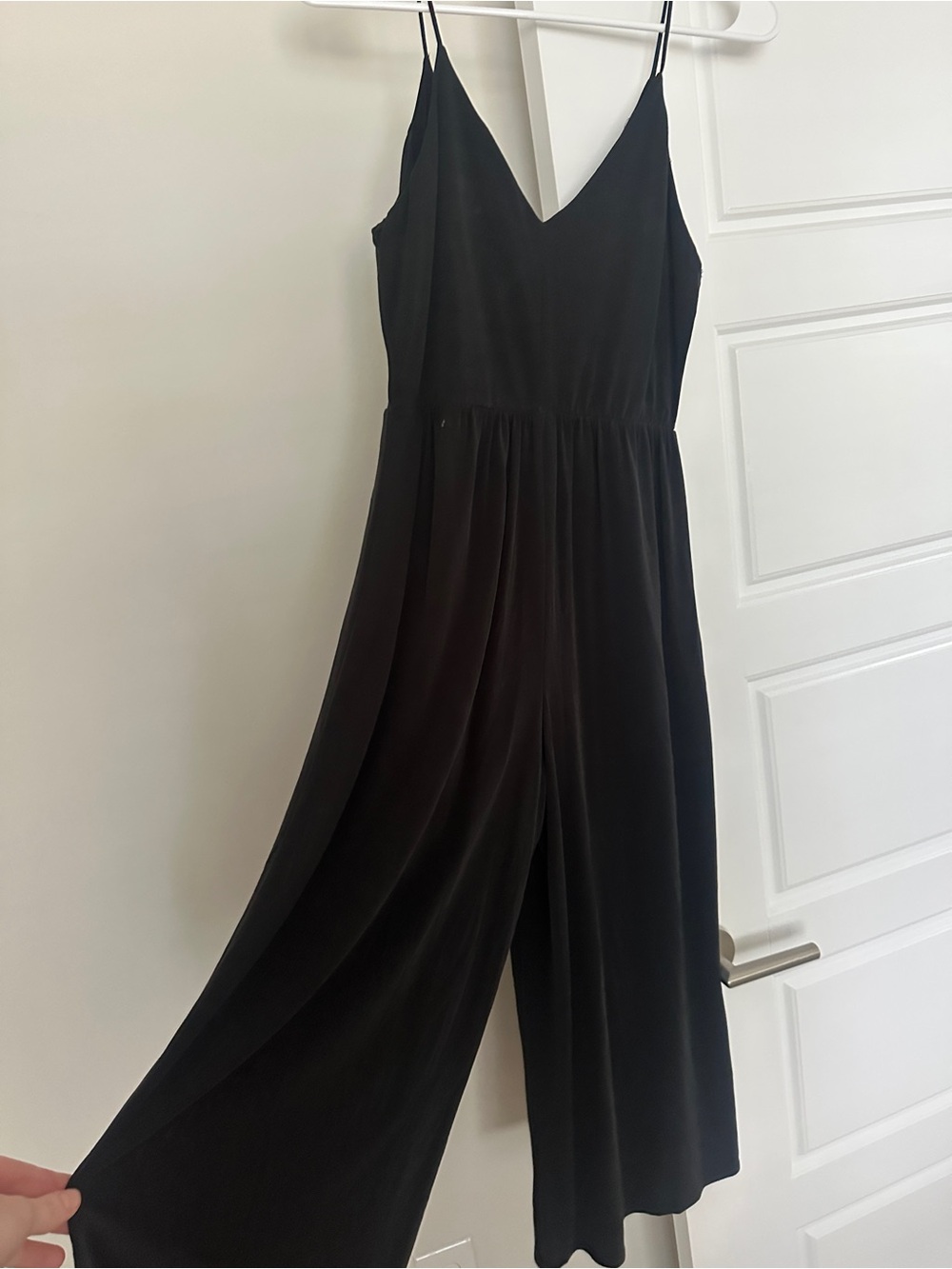 Sienna Sky Black Spaghetti-Strap Wide-Leg Jumpsuit